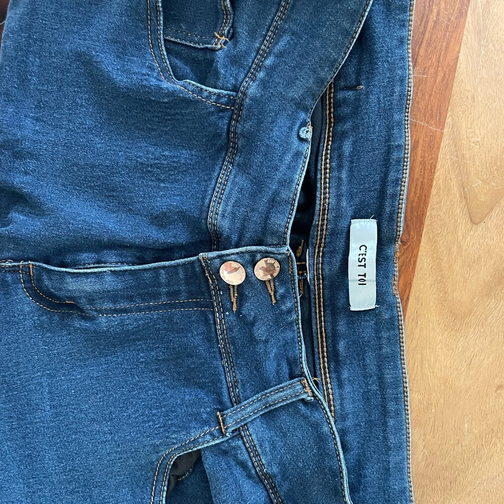 Inexpensive jeans.